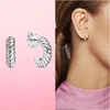 Ensemble de boucles d'oreilles créoles en argent Sterling 925 pour femmes, pierres précieuses amples, cercle de couleur métallique, tendance 2024, bijoux cadeau