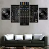 Modüler resim ev dekor tuval resimleri modern 5 adet müzik dj konsol enstrüman mikser poster oturma odası duvarı sanat241r