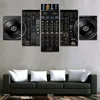 Modular Picture Home Decor Canvas Gemälde moderne 5 Stücke Musik DJ Konsole Instrumentenmixer Poster für Wohnzimmer Wandkunst241r