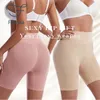 Kvinnors shorts flarixa sömlösa säkerhet byxor kvinnor shorts hög midja bukbyxor postpartum body shaper komfort boxer kort kjol shortsl24313