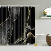 Zasłony abstrakcyjne geometryczne płytki grafiki łazienka zasłony prysznicowe ekran kąpielowy frabiczny wodoodporna poliestrowa dekoracja łazienki z haczykiem