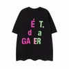 Mens T shirts Designer Fashion Short Sleeves Galleries Cottons Tees Letters Print Depts High Street Luxurys Women Leisure Unisex Tops Car shirts Size S-XL