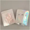 梱包袋再現可能なプラスチック小売透明な子供用パッケージングバッグホログラフィック透明なポーチ匂いの臭いマイラーバッグドライフローdhhti