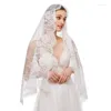 Bridal Veils Lace Mantilla Veil Soft Wygodne Znakomite Kwiatowy Design Covering for Women Girls Church Chapels Dropship