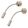 WALL LAMP 3W BRONZE 유연한 LED 비품 스캔 스포트라이트 엘 침대 옆 읽기 현대 책 조명 AC 90V-260V216B