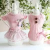 Milk Shake Powder Girls' Vest And Dresses For Dogs Pet Clothing Pink Color Dress Dog Clothes Goods Cats Apparel291V