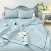 Comforters sets French Style Quilted Summer Comforter Set Elegance Princess Bubble Yarn Air Conditioning Quilt Set Skin-friendly Blanket Summer YQ240313