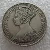 One florin 1850 Great Britain England UK United Kingdom 1 gothic silver coin272E