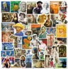 52 STKS Klassieke Olieverf Art sticker Van Gogh Mona Lisa Stickers Matisse Stijl Art Sticker Voor Auto Gitaar Laptop Bagage Skateb5604185