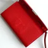 10A Designer Torka Portfel Posilania Mini Crossbody Bag luksusowe torby 20 cm esopm oryginalna skórzana designerka torba sprzęgła długa czerwona portfel