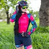 Racing sätter xama kvinnors ridkläder brasiliansk cykeldräkt arbetskläder penetrerande triatlon långärmad liten apa