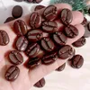 Decorative Flowers 100 Pcs Fake Coffee Beans Resin Simulation Mini Decor Faux For DIY Crafts