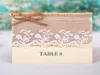 Retro Table Name Place Cards Linen Lace Wedding Party Favor DecorBirthday Party Gifts Centerpieces Accessories Baby Shower5885179