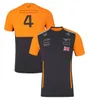 F1 2024 Team T-Shirt Kurzarm Revers Rennanzug POLO-Shirt