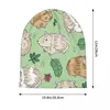 Berretti Cappelli a cuffia Cavia Uomo Donna Cappello sottile Modello Fiore Foglie Autunno Primavera Berretto caldo Street Skullies Berretti Berretti