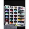 Boîtes de rangement Bacs 6-12pcs grande boîte à chaussures empilable affichage der rangement talon cas armoire sneaker organisateur en plastique maison placard goutte dhbis