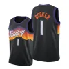 Personalizado Homens Mulheres Juventude Phoenix''Suns''Basketball Jerseys Homens Devin Booker Chris Paul DeAndre Ayton Mikal Bridges City Jersey Edition Black Cameron Johnson Wear