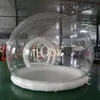 Utomhusaktiviteter 2024 Nyaste 4M Dia+2M Tunnel Dome Tent PVC Utanför Globe Camping Clear Uppblåsbart bubbelhus för bröllopsfest