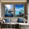 Calligrafia Avatar 2 Poster del film 2022 La via dell'acqua Stampe su tela Pittura Classic Fantasy Movie Wall Art Picture Room Decorazione della casa