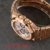 AP Watch Designer-Diamantuhr Royal Oak Series Chronograph 25960or Oo.1185or.02 Automatische mechanische Herrenuhr mit silberner weißer Platte