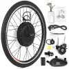 Schroevendraaiers 26x1.75 '' Kit de conversão de bicicleta elétrica Kit de motor de cubo de roda traseira de bicicleta 48v 1000w Kit de motor Ebike poderoso Controlador sem escova