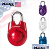 Door Locks Master Lock Combination Directional Password Padlock Portable Gym School Health Club Security Locker Door Ass Homeindus297I