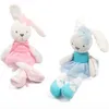 Cute Rabbit Wear Cloth With Dress Plush Toy Stuffed Soft Animal Dolls Ballet Rabbit For Baby Kids Birthday Gift