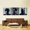 Malerei Wohnzimmer Wand Cuadros Dekoration Kunst 3 Stück/Stück Joker Batman Poster Leinwand rahmenloser Druck HD modular gedruckt Pictur307H