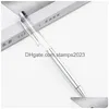 Ballpoint Pens Wholesale Diy Empty Stick 2-In-1 Slim Crystal Diamond Glitter Stylus Touch Pen Drop Delivery Office School Business Ind Dhrnh