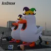 China-Fabrikverkauf hochwertiger 8 mH (26 Fuß) aufblasbarer Huhn-Truthahn-Huhn im Freien mit Gebläse, dekorativer Cartoon-Ballon für Werbung