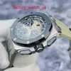 AP Elegance Watch Boş zaman izle Kraliyet meşe açık deniz 26420so füme çöl sarı seramik halka hassas çelik malzeme zamanlama fonksiyonu erkek izle 43mm tam set