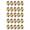 Decoratieve bloemen 25 stuks Gouden Eikel Feest Nep Kastanje Kunstmatige Eikels Herfstdecoraties Kerstdecoraties Bruiloft Vazen Miniatuur Fruit