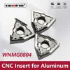 Draaigereedschap WNMG080402 WNMG080404 WNMG080408 HA H01 Inserto de carburo para aluminio MWLNR herramienta de torneado externo piezas de torno cortador CNC