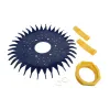 Accesorios Limpiador de piscinas W70329 Sello con aletas W70327 Almohadilla para pies W69698 Diafragmas W81600 Anillo de retención apto para Zodiac Baracuda G3, G4 Alpha 2,3