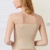 Débardeurs pour femmes T-shirts Camisole sans bretelles poitrine enveloppement sous-vêtements sans couture anti-dérapant style long débardeur solide respirant gilet sexy