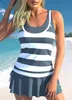 Swimswear tankiny Two Piece Beach Suit Womens Beach Swimwwear Fashion Tankini Summer Sexy Swimwear Fashion Tankini 240402