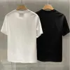 여름 남자 T 셔츠 디자이너 Tshirts Mens 패션 로프 프린트 셔츠 라운드 넥 코튼 짧은 슬리브 탑 풀 오버 스웨트 셔츠 2 색