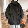 Style Stormtrooper American Waterproof Jacket, vinterplysch och förtjockad trend Löst huva arbetskläder, avslappnad modemärke för herrekläder