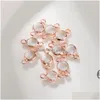Takılar moda 6mm kristal cam kolye bilezik küpe kolye 12 colorf doğum taşı cazibesi diy el yapımı mücevher yapımı damla de dhgid