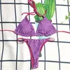 Badeanzug Frauen Brief Gedruckt Bikini Dreieck Tasche Sexy Mode Damen Bademode