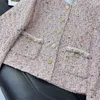 Chan CCC jaqueta 2024 roupas de grife jaquetas femininas para mulheres tweed rosa mulheres casaco jaquetas mulheres tweed jaqueta designer jaqueta feminina casaco feminino presente do dia das mães