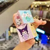Kuromi cubo dos desenhos animados chaveiro jóias acessórios bonito pingente atacado carro pingente pequeno pingente 2024