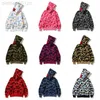Designer Mens Women hoodie Populära hajmönster sportkläder kamouflage zip hoodies jacka överdimensionerad athleisure09l0