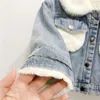 Jacken Kinder Denim Jacke Plüsch Dicke 2024 Winter Jungen Mäntel Koreanische Mädchen Windjacke Warme Outdoor Kleidung Für Baby Kleidung