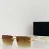 Occhiali da sole Z055 quadrati senza montatura da uomo moda Uv400 occhiali da vista in lega di design da esterno occhiali classici da donna