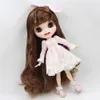 ICY DBS Blyth Doll Licca Body Кружевное платье с бантом Розовый Зеленый Костюм принцессы Аниме Наряды 240311