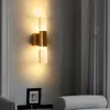 Modern Acrylic Bubble 6W LED Wall Lamp Black Gold AC100-240V Crystal Effect Vanity Sconce Light For Bedroom badrum trappa271y