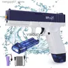 Giochi con la sabbia Divertimento in acqua Giochi con la sabbia Divertimento in acqua Pistola Giocattoli Pistola ad acqua elettrica giocattolo esplode irrigatore automatico ad alta tensione ad alta tensione con energia di carica ldren H240308 L240313