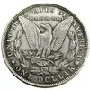 US 1896-P-O-S Morgan Dollar versilberte Kopiermünzen, Metallhandwerksstempel, Herstellungsfabrik 208h