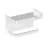 Toilet Paper Holders Only Toilet Paper Holder With Phone Shelf For Bathroom Tissue Roll Holder Toilet Paper Roll Dispenser Black White Thic Q1d6 240313